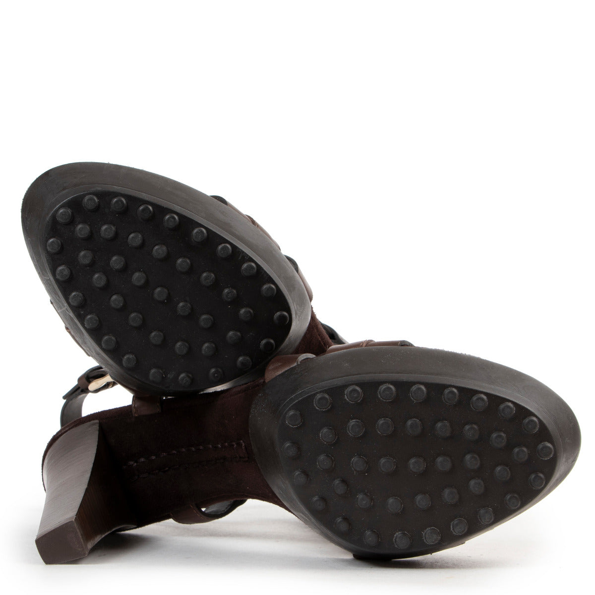 Tods Bruine Sandalen Met Hoge Hak - maat 37