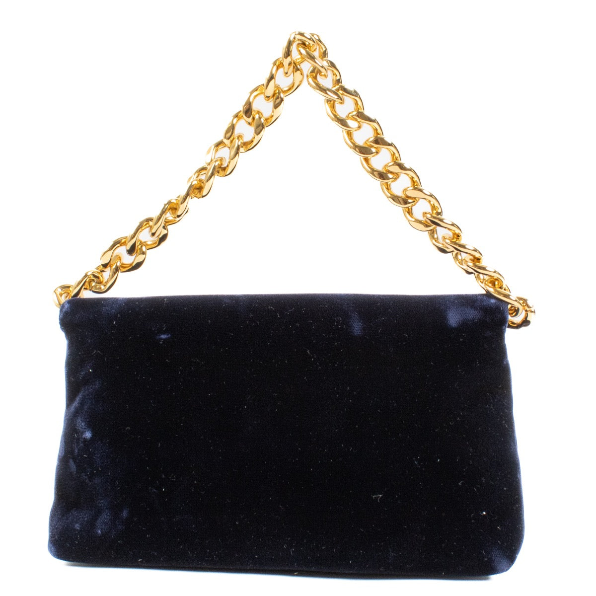 Authentic second hand Tom Ford Blue Velvet Mini Label Chain Clutch on Labellov.com