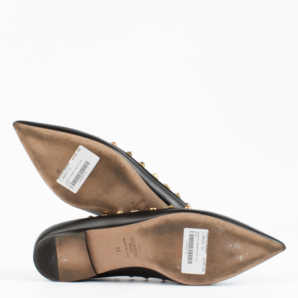 Ballerines cloutées noires Valentino Garavani - taille 38