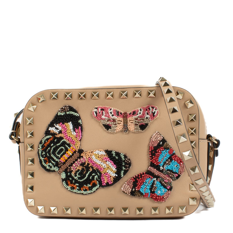 Authentic second hand Valentino Beige Embroidered Rocks on Labellov.com