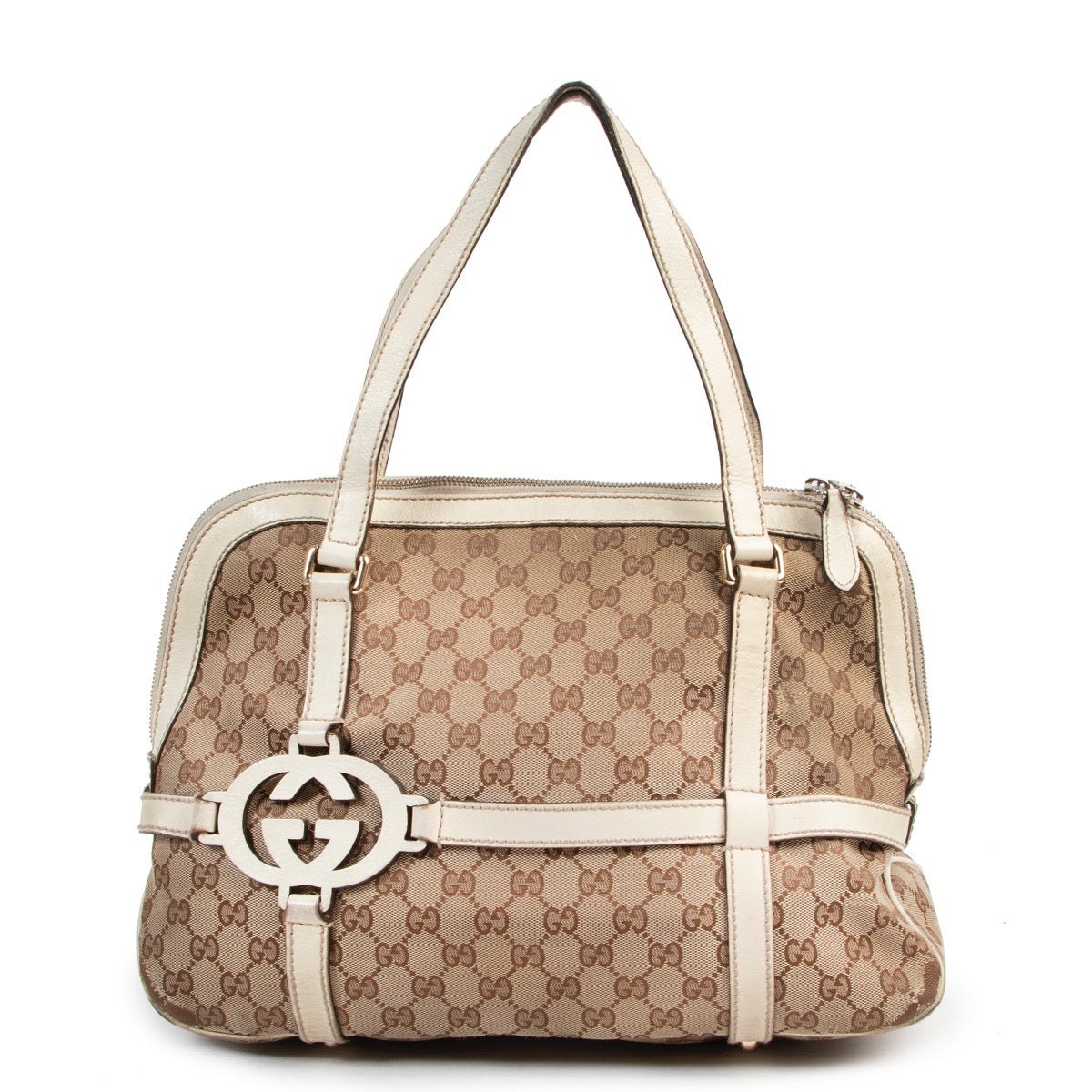 Shop safe online authentic second hand Gucci Monogram Shoulder Bag. Buy online Gucci Monogram Shoulder Bag in a safe way. Shop Gucci Monogram Shoulder Bag online safely.