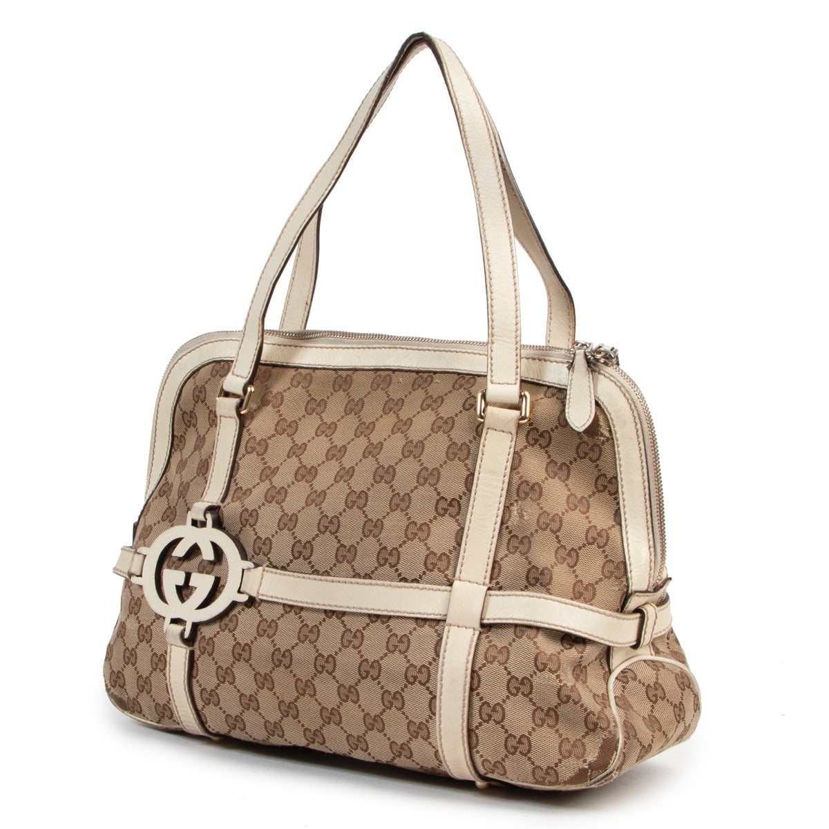 Shop safe online authentic second hand Gucci Monogram Shoulder Bag. Buy online Gucci Monogram Shoulder Bag in a safe way. Shop Gucci Monogram Shoulder Bag online safely.