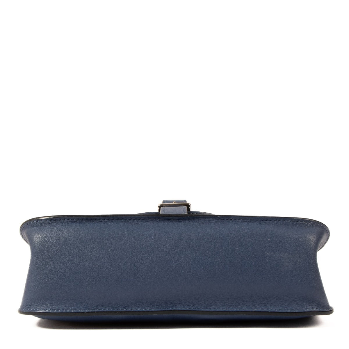 Hermès Halzan Mini Bleu de Prusse Swift PHW