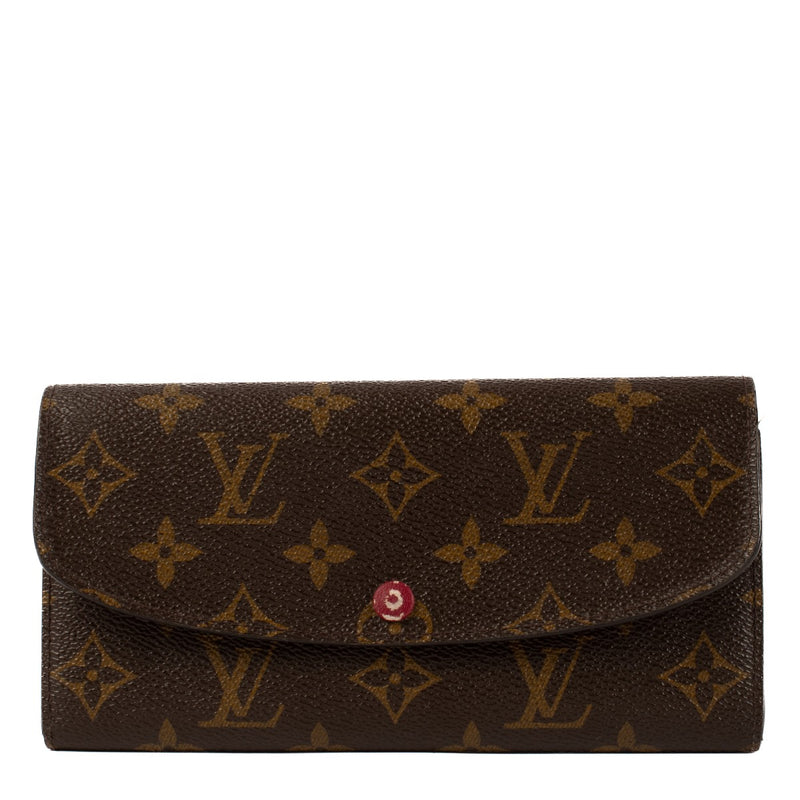Louis Vuitton Monogram/Fuchsia Emilie Wallet