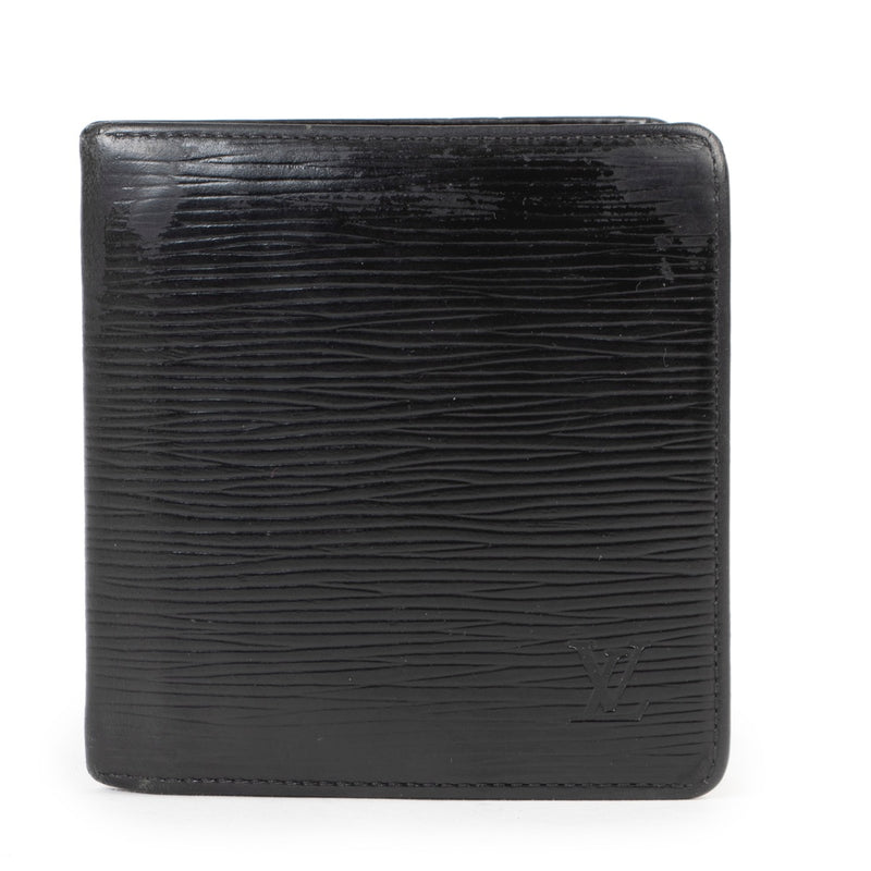 Shop safe online authentic second hand Louis Vuitton Black Leather Pocket Organizer.
