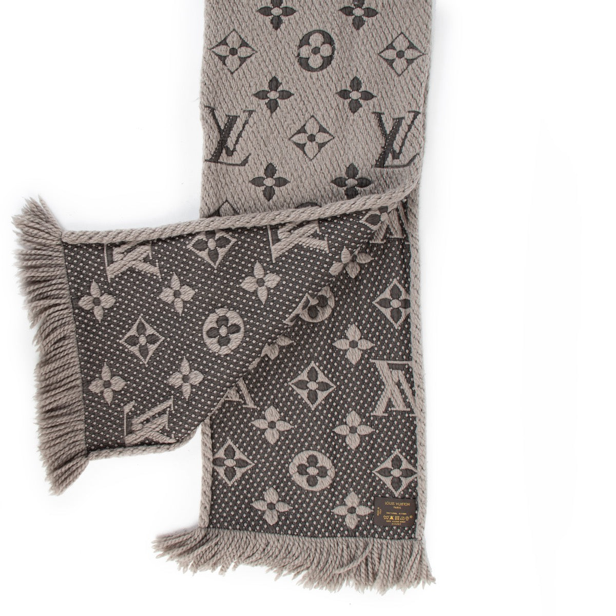Louis Vuitton Grey Monogram Scarf