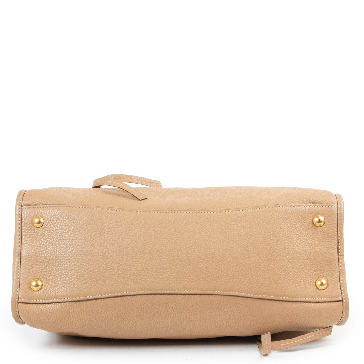 Buy Prada Beige Leather Top Handle Bag in a safe way online