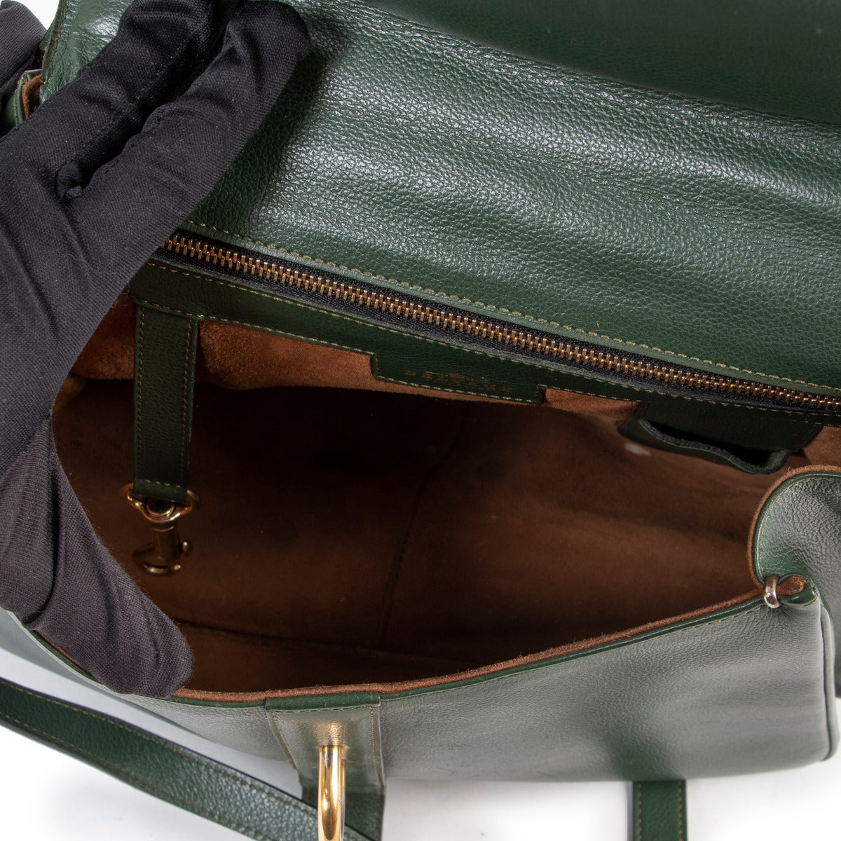 Delvaux Green Gin Fizz Shoulder Bag