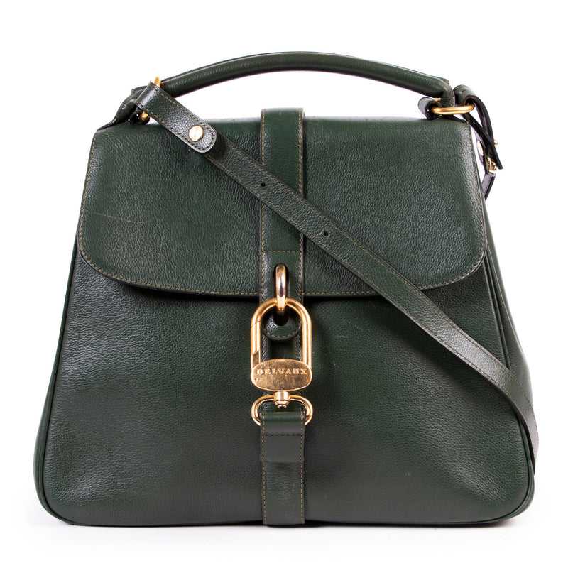 Delvaux Green Gin Fizz Shoulder Bag