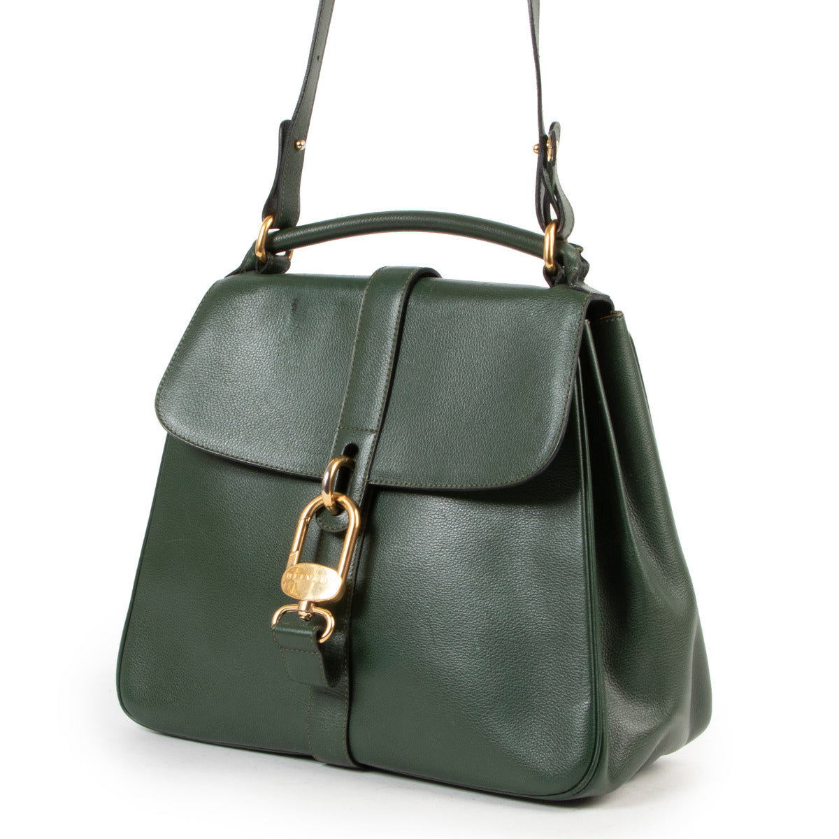 Delvaux Green Gin Fizz Shoulder Bag for the best price at Labellov secondhand luxury