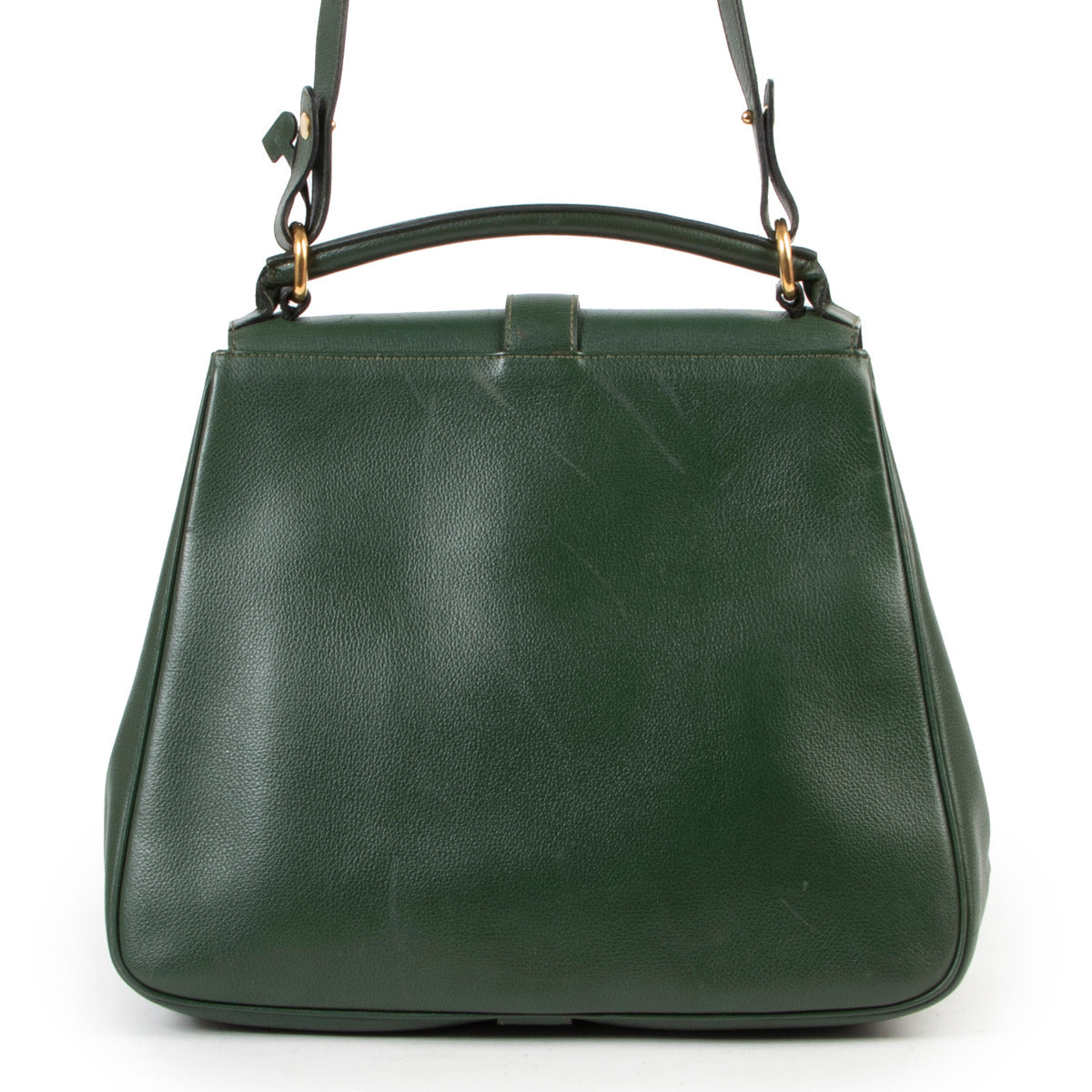Delvaux Green Gin Fizz Shoulder Bag