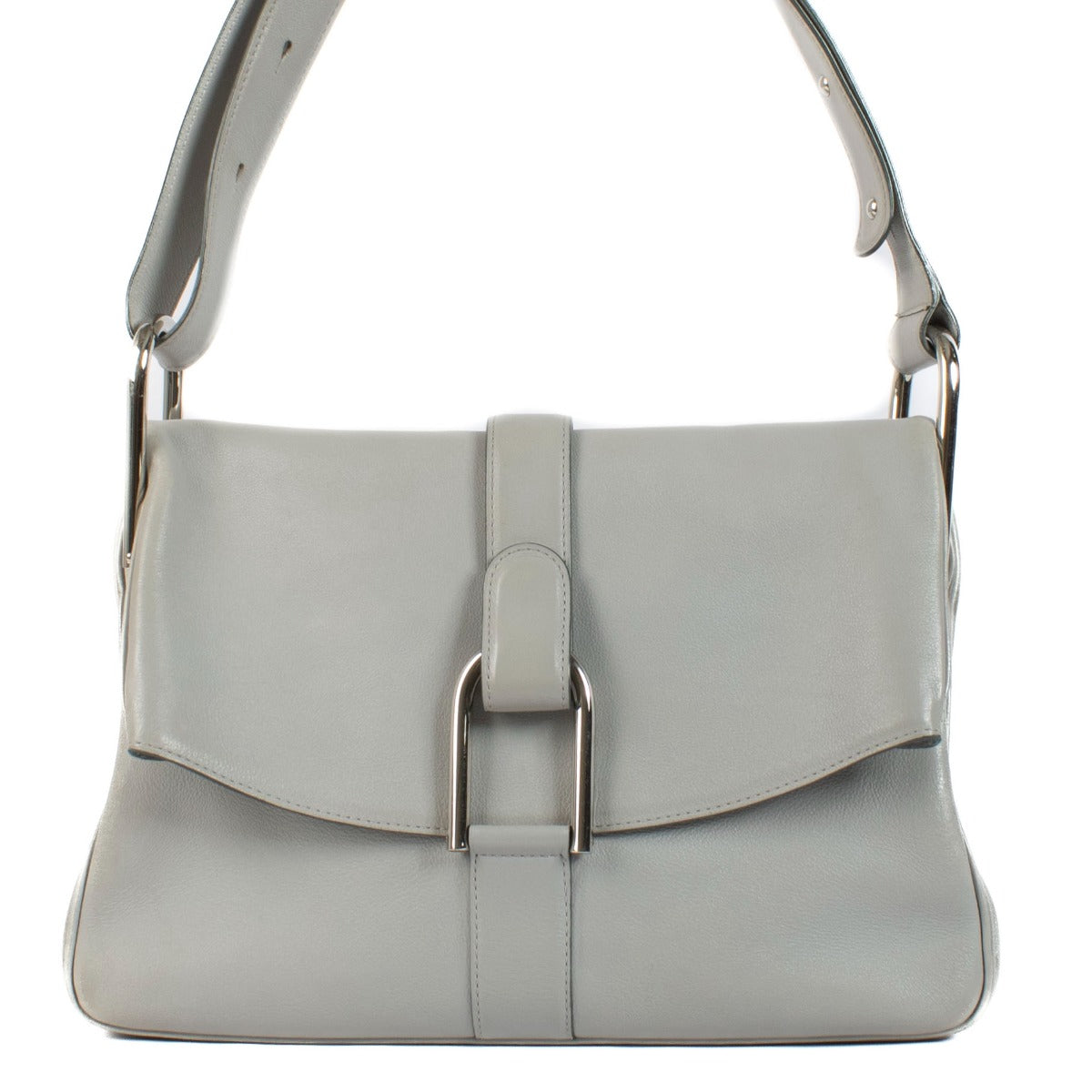 Shop safe online at Labellov in Antwerp, Brussels and Knokke this 100% authentic second hand Delvaux Grey Givry Polo Ardoise Crossbody Bag