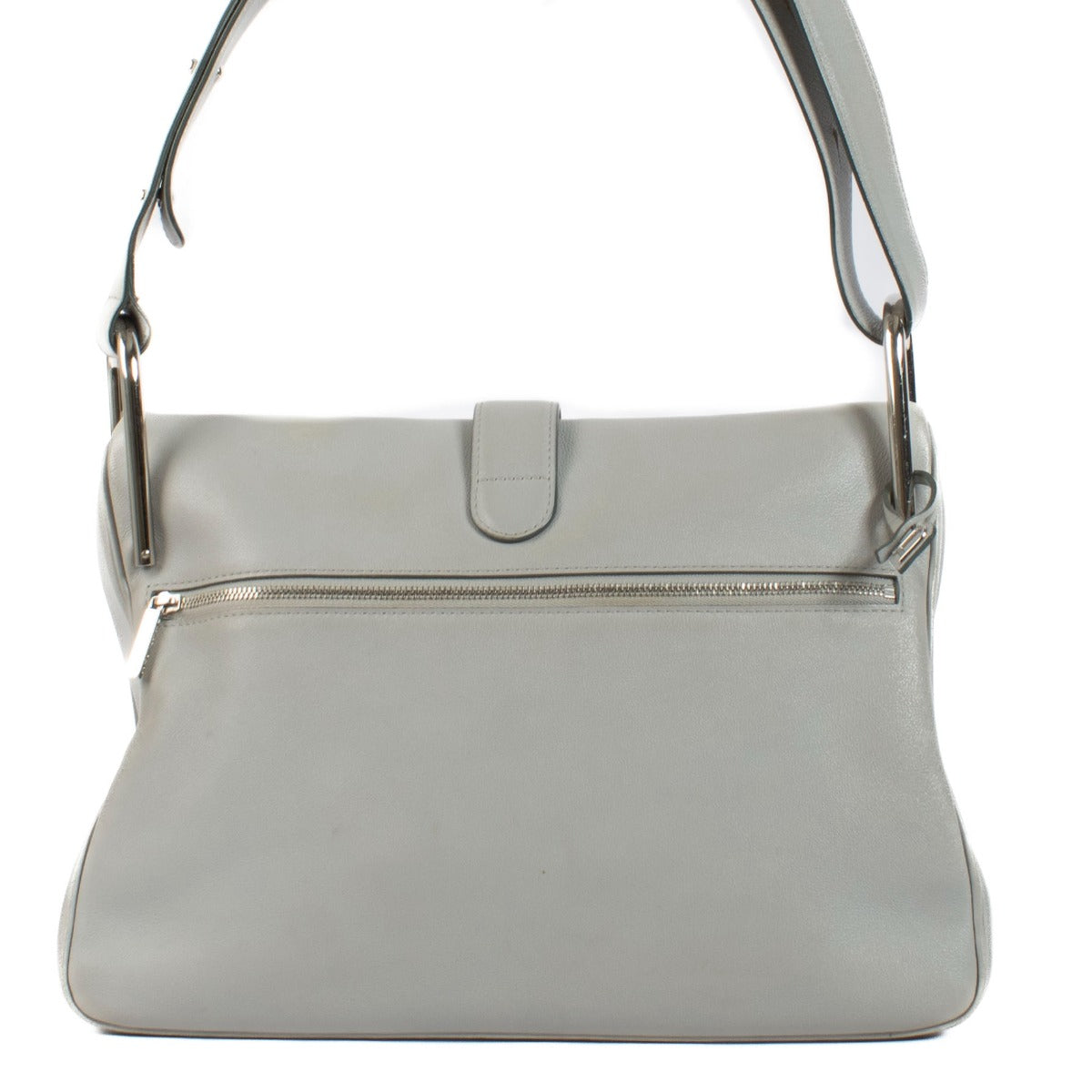 Shop safe online at Labellov in Antwerp, Brussels and Knokke this 100% authentic second hand Delvaux Grey Givry Polo Ardoise Crossbody Bag