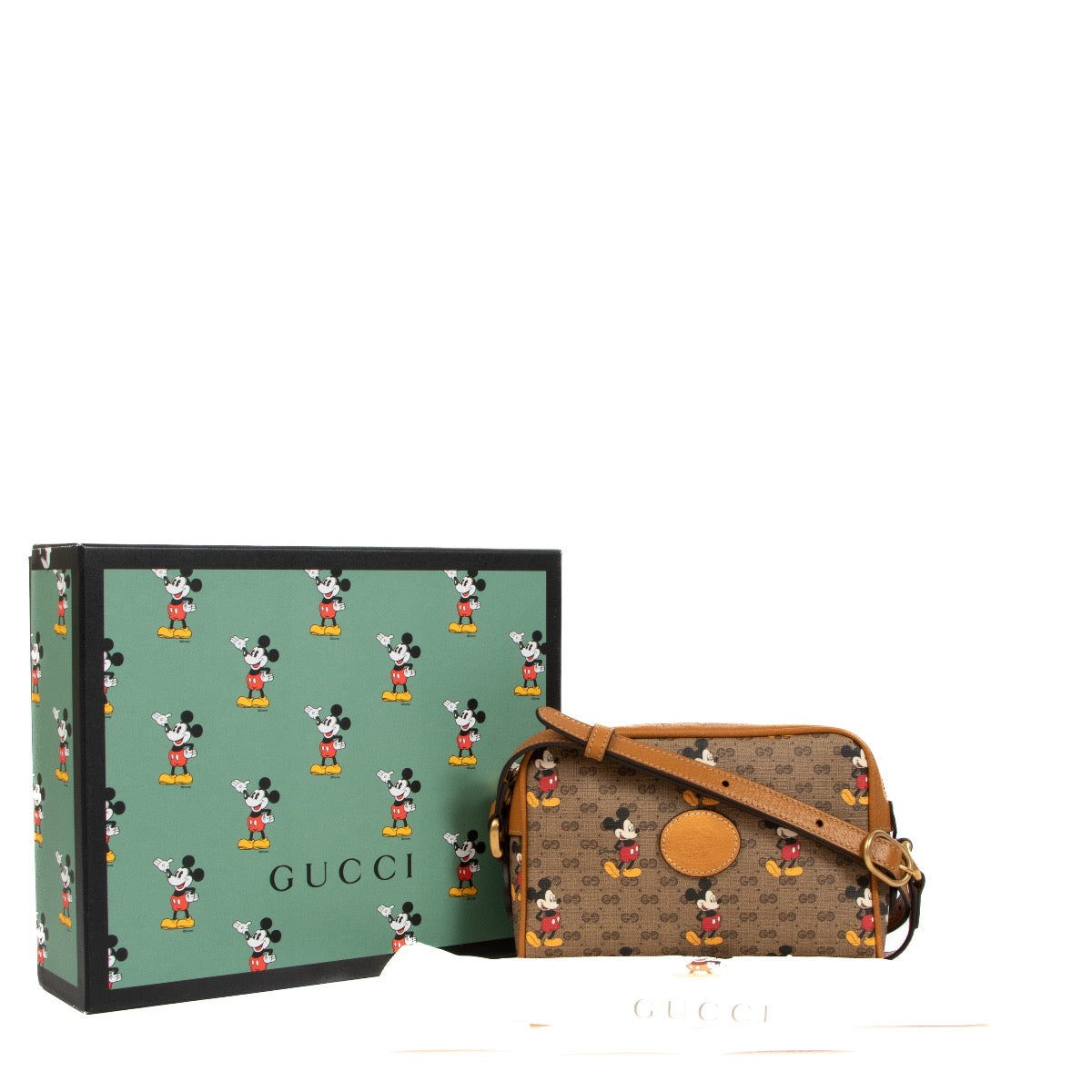 Gucci x Disney Mickey Mouse GG Supreme Mini Cameratas