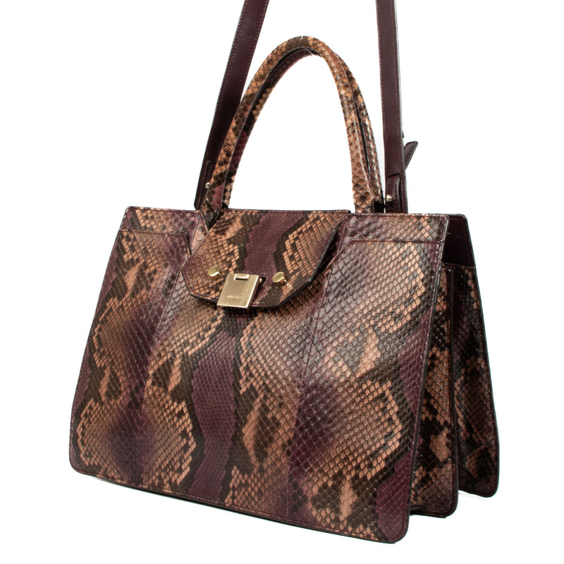 Jimmy Choo Veelkleurige Python Schoudertas