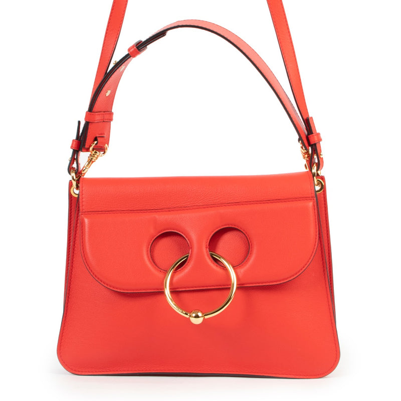 Shop safe online authentic JW Anderson Red Pierce Shoulder Bag at Labellov.com.