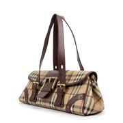 Burberry London Haymarket Check Baguette Shoulder Bag