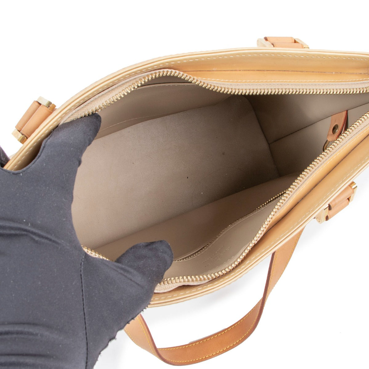 Louis Vuitton Houston Noisette Monogram Vernis Tote Bag