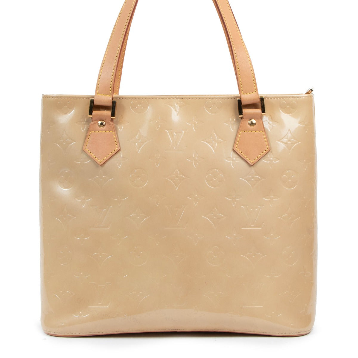 Louis Vuitton Houston Noisette Monogram Vernis Tote Bag