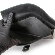 Achetez en ligne ce Clutch Delvaux en cuir noir chez labellov.Com.