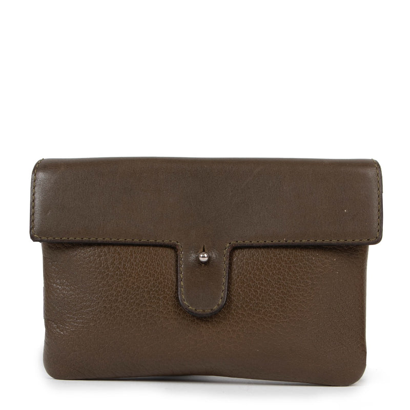 Veilig online kopen van authentieke Delvaux groene handtas bij Labellov.Com.