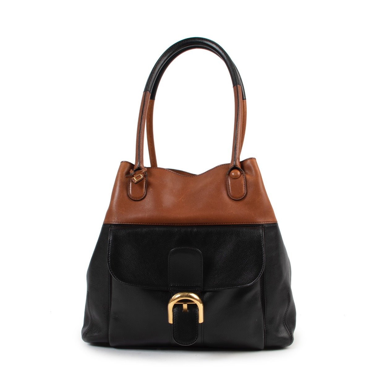 Delvaux Black Brillant Shopping Tote