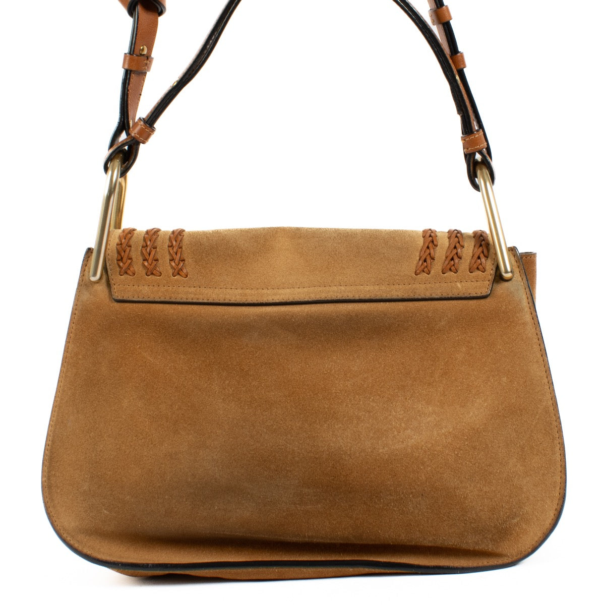 Shop safe online at Labellov in Antwerp, Brussels and Knokke this 100% authentic second hand Chloé Cognac Suede Hudson Double-Carry Bag. veilig online tweedehands authentieke Chloé Cognac Suede Hudson Double-Carry handtas kopen bij Labellov.