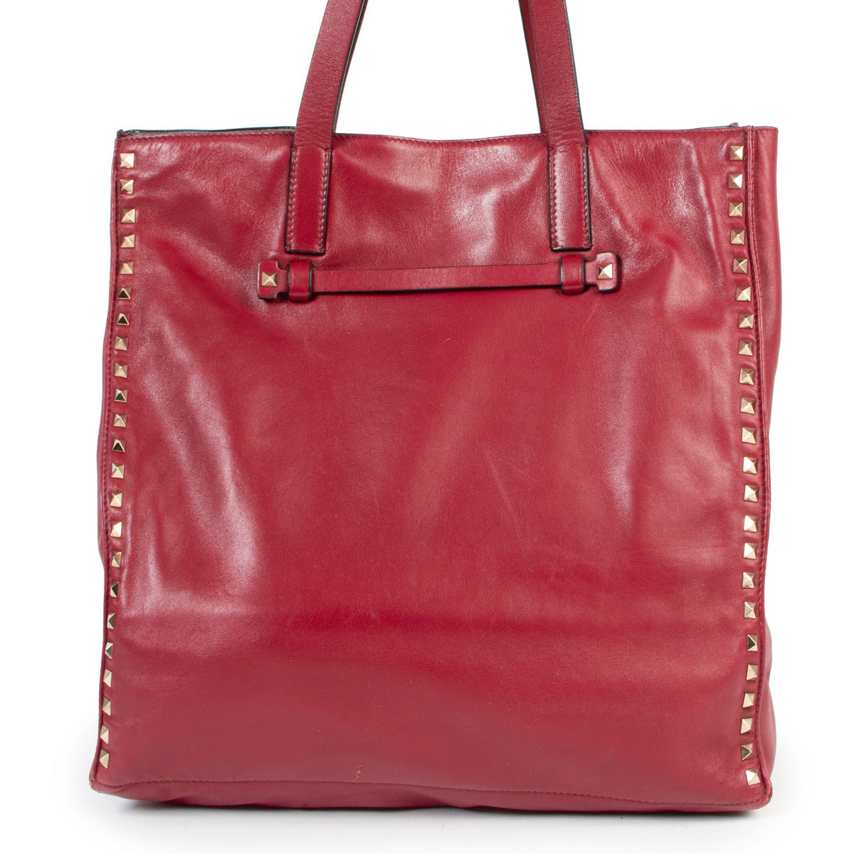 Valentino Garavani Bourgondische Rockstud Crossbody Tas met Studs