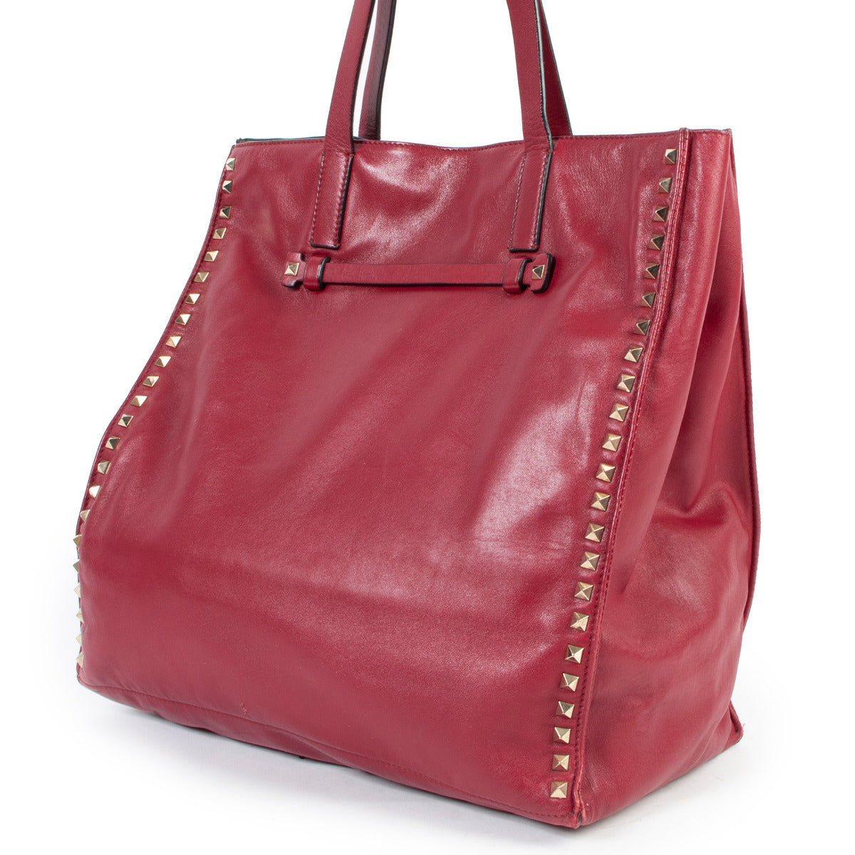 Valentino Garavani Bourgondische Rockstud Crossbody Tas met Studs