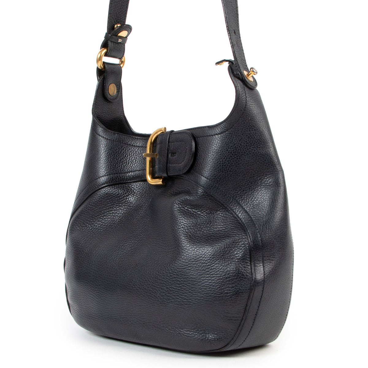 Delvaux Blue Leather Souverain Bag