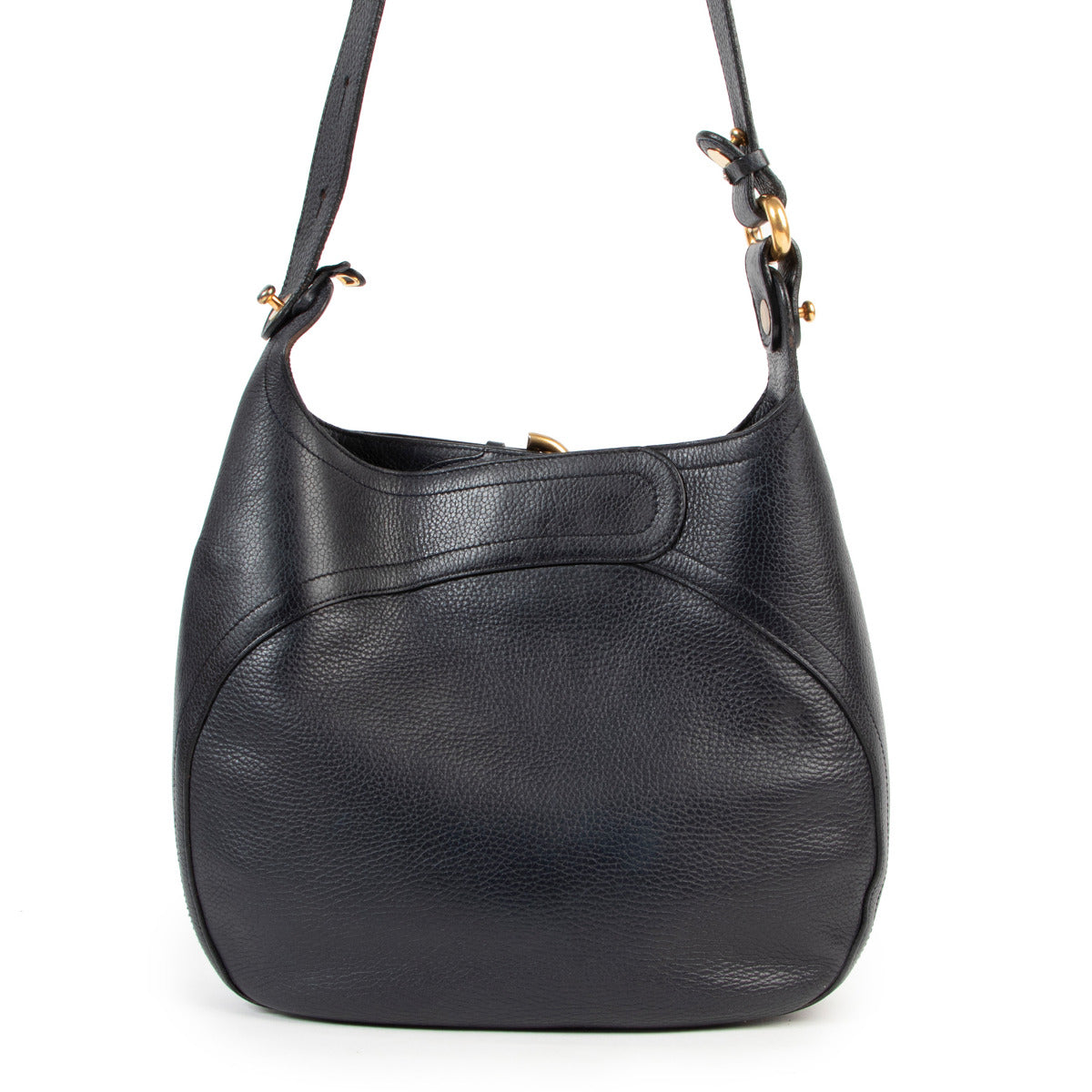 Delvaux Blue Leather Souverain Bag