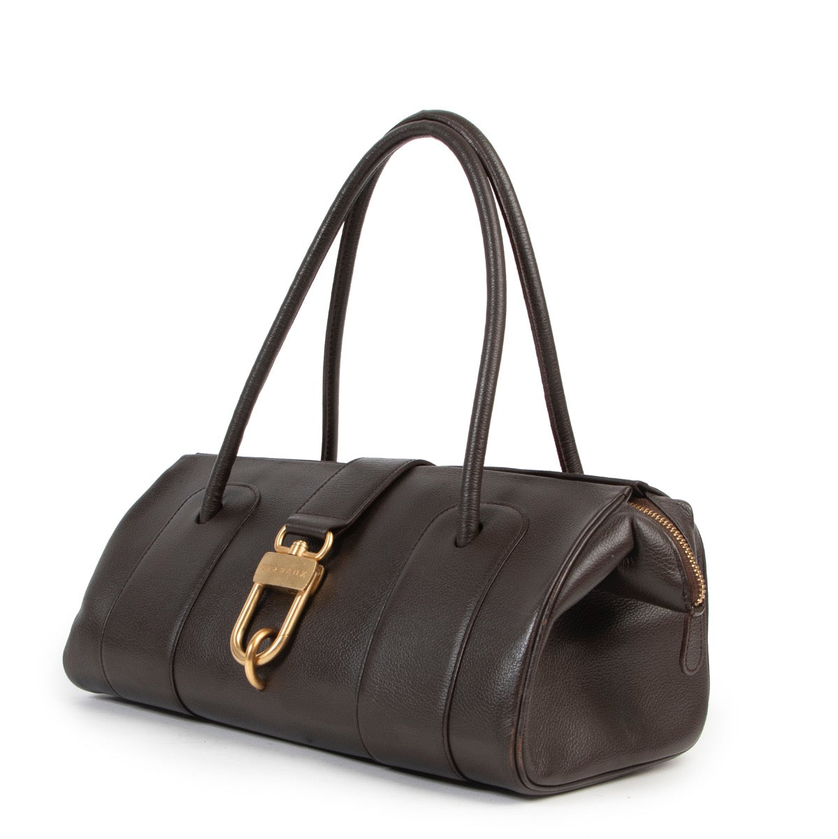Achetez en ligne second main ce sac Delvaux en cuir brune chez labellov.Com.