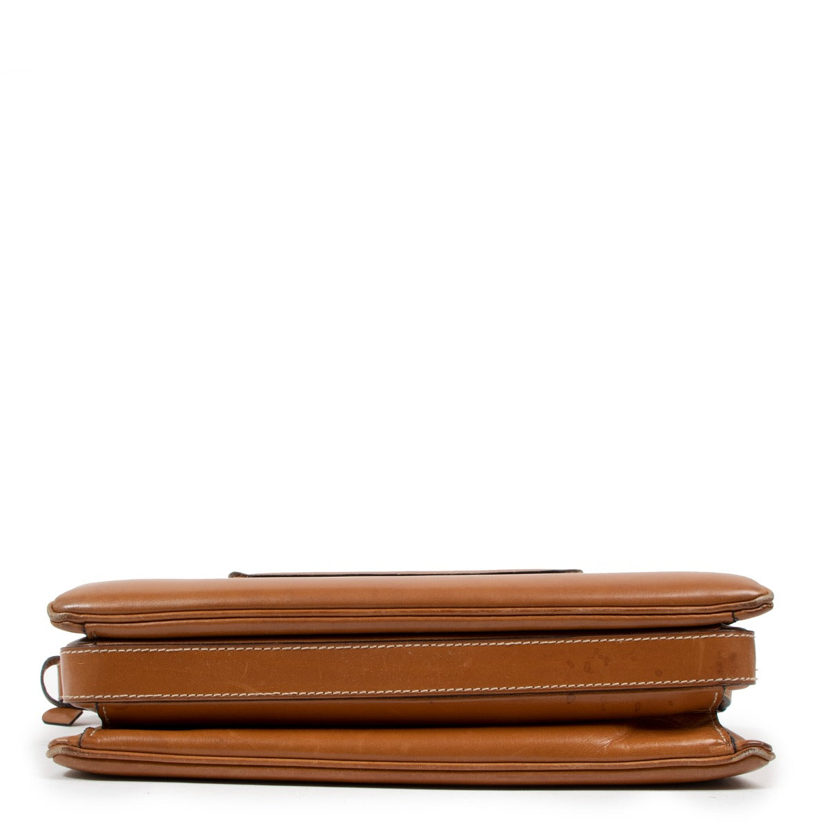 Delvaux Madame Vintage Cognac Box Calf Schoudertas