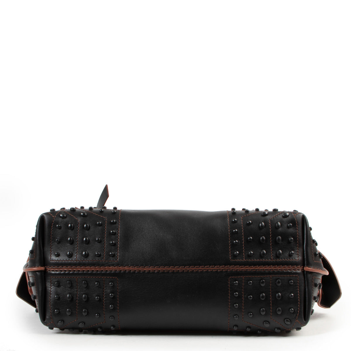 Tod's Zwarte Leren Wave Tas