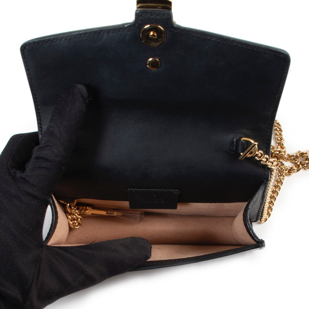 koop veilig online Sylvie Blue Leather Mini Crossbody Bag