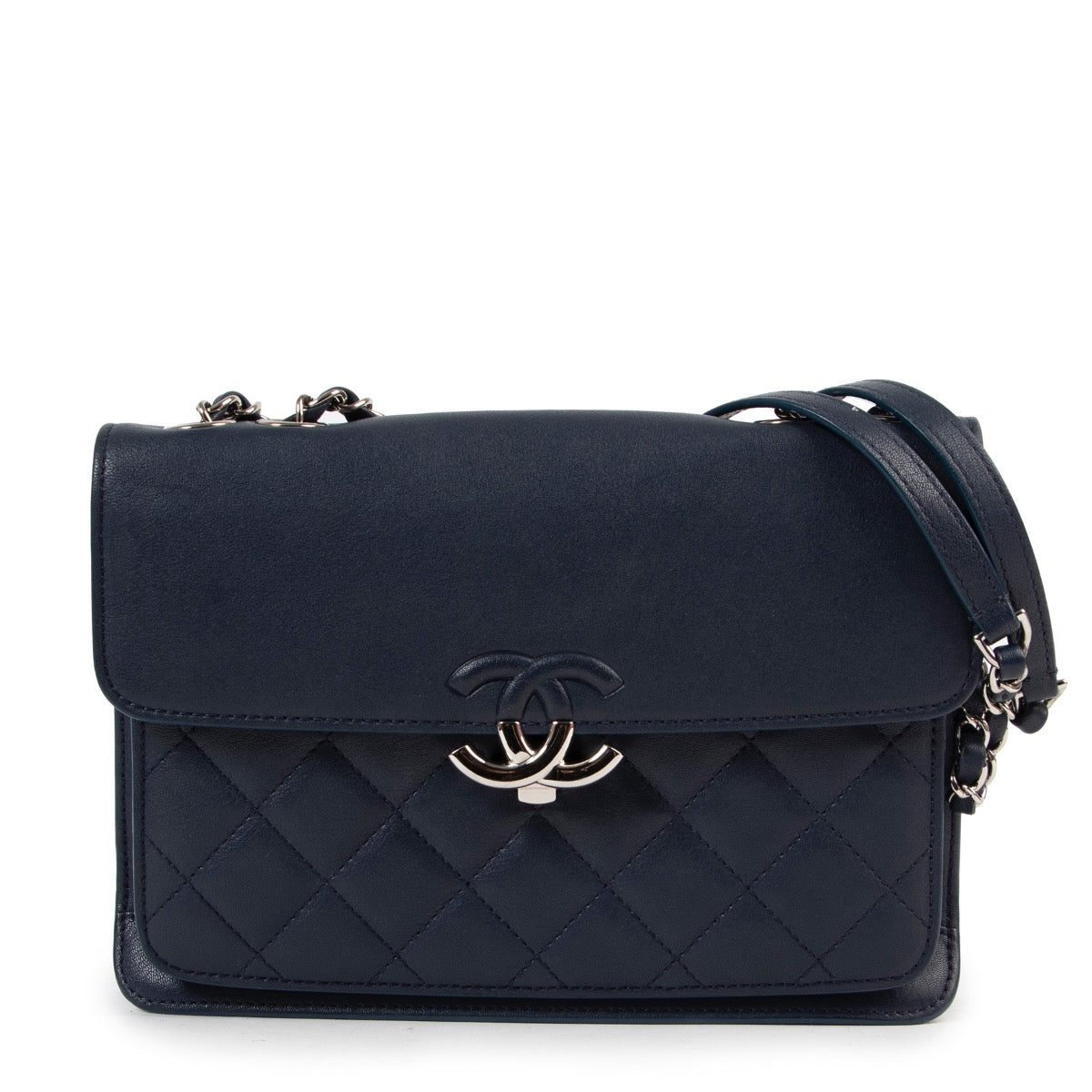 Chanel Dark Blue Mini Urban Companion Flap Bag