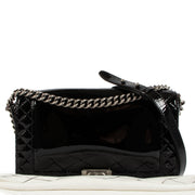Shop a 100% authentic Chanel Black Patent Boy Bag Large on Labellov.com