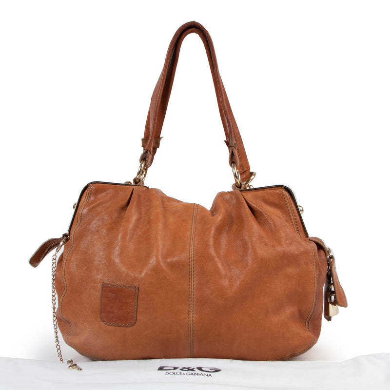 Dsquared2 Blauwe Leren Schoudertas