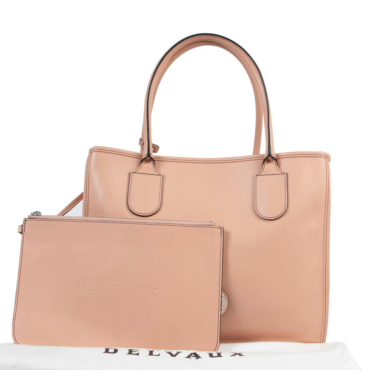 Delvaux roze schoudertas