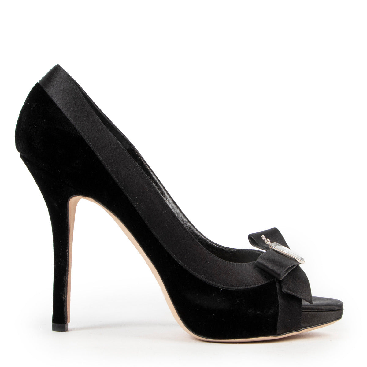 Christian Dior Black Velvet Pumps - size 40
