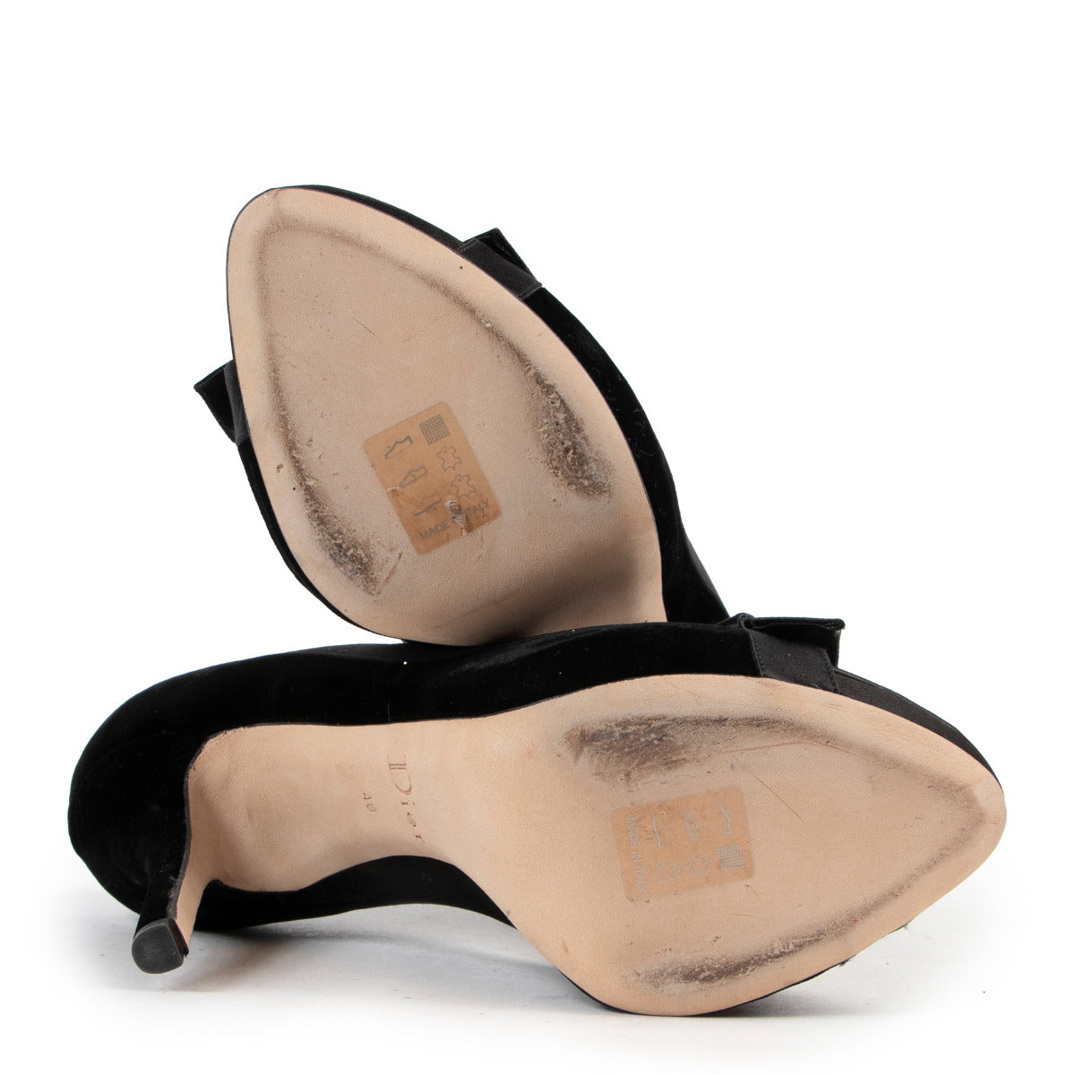 Christian Dior Black Velvet Pumps - size 40