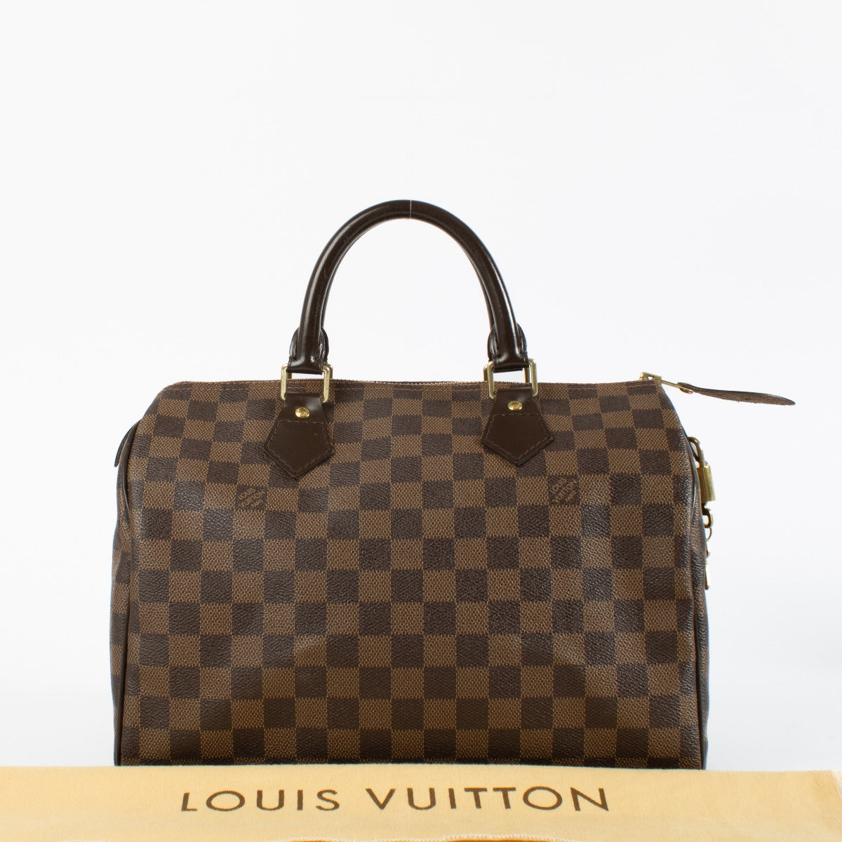 Authentic pre-loved Louis Vuitton Damier Ebene Speedy 30 Bag on Labellov.com