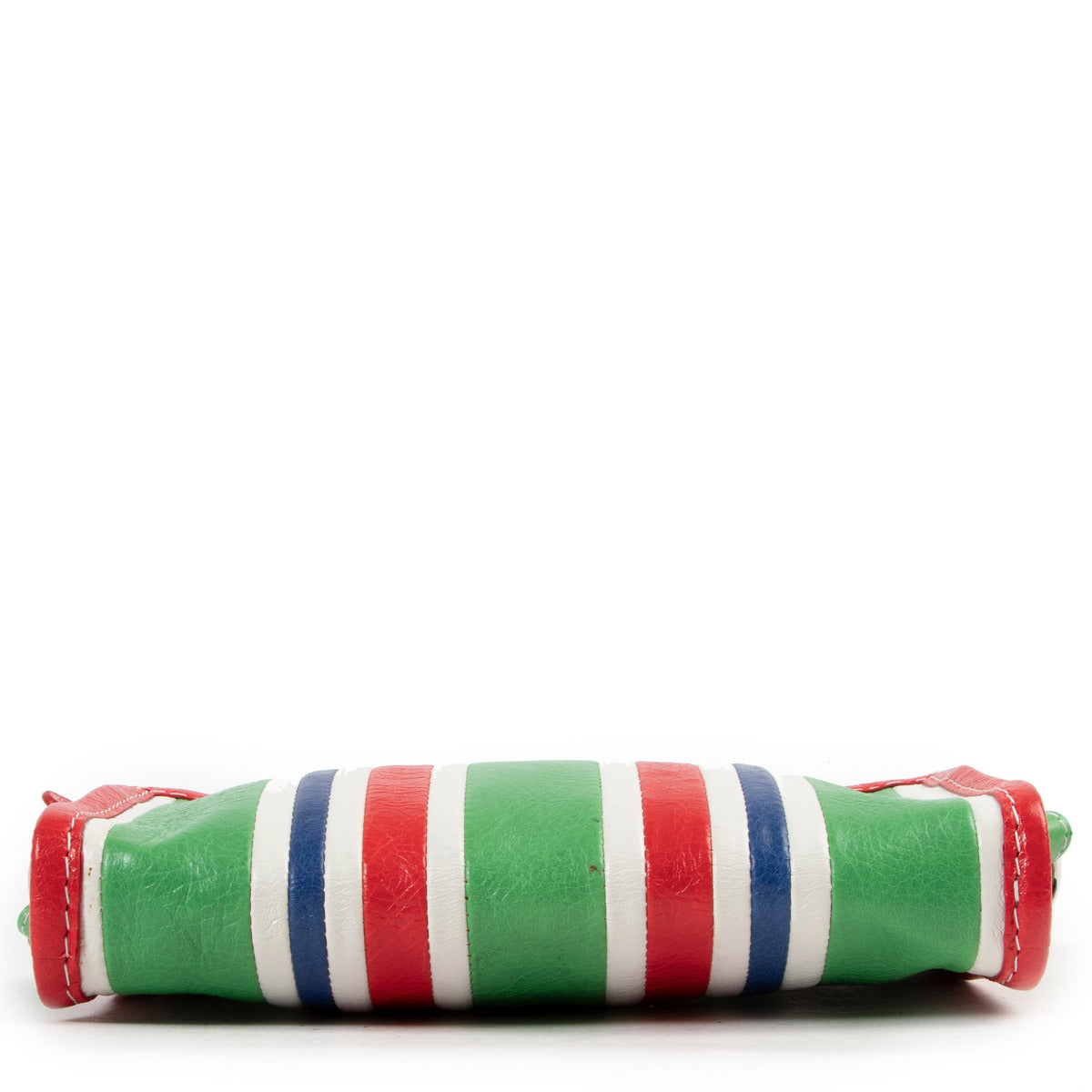 Balenciaga Rood/Groen Gestreepte Bazar Crossbodytas