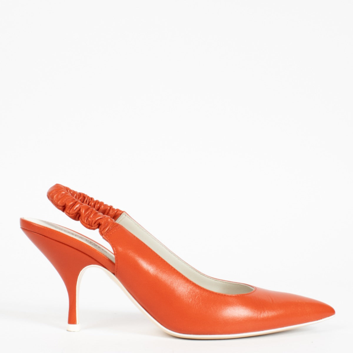 Authentic second-hand Bottega Veneta Red Poppy Slingbacks - Size 37 1/2 on labellov.com