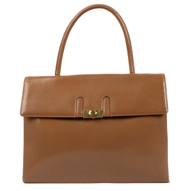 Buy authentic second hand Delvaux Camel Leather 1960s Handbag at Labellov.com