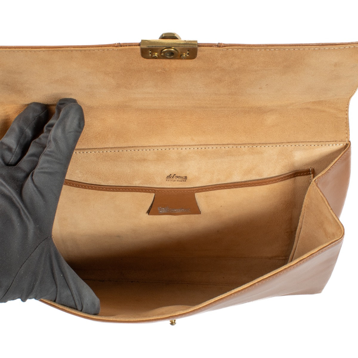Buy authentic second hand Delvaux Camel Leather 1960s Handbag at Labellov.com