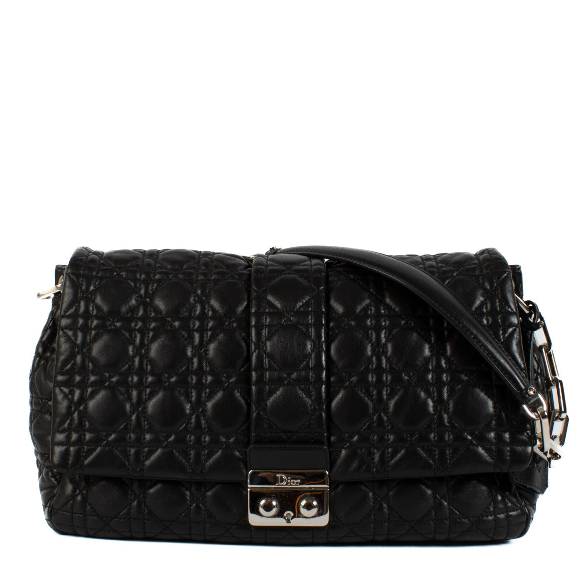 Shop 100% authentic Christian Dior Black Cannage New Lock Bag Shoulder Bag at Labellov.com.