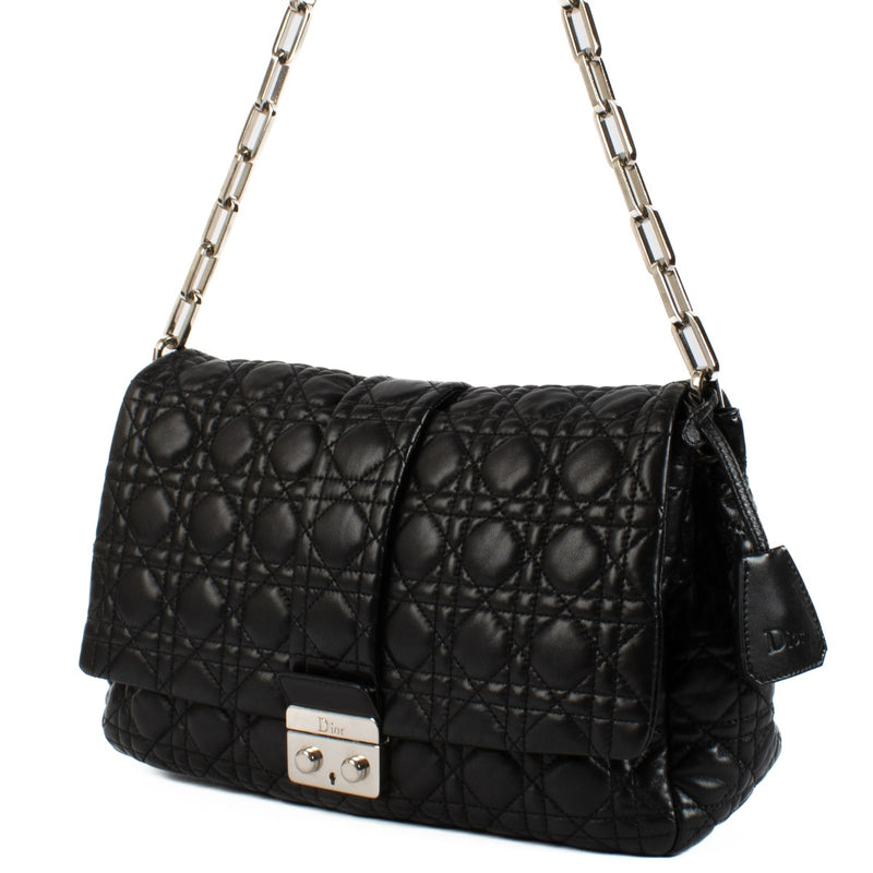 Shop 100% authentic Christian Dior Black Cannage New Lock Bag Shoulder Bag at Labellov.com.