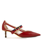 Shop 100% authentic Gucci Bamboo Red Pumps - size 37 at Labellov.com.