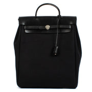 Hermès Herbag Backpack Black Toile Officier/Vache Hunter BPHW